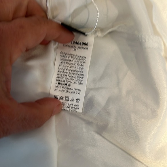 NWT Shein Pap 21 raccolta carta White Sheer Dress - Picture 9 of 10